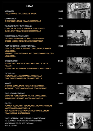 Menu Design by minal k for exception | Design: #1285184