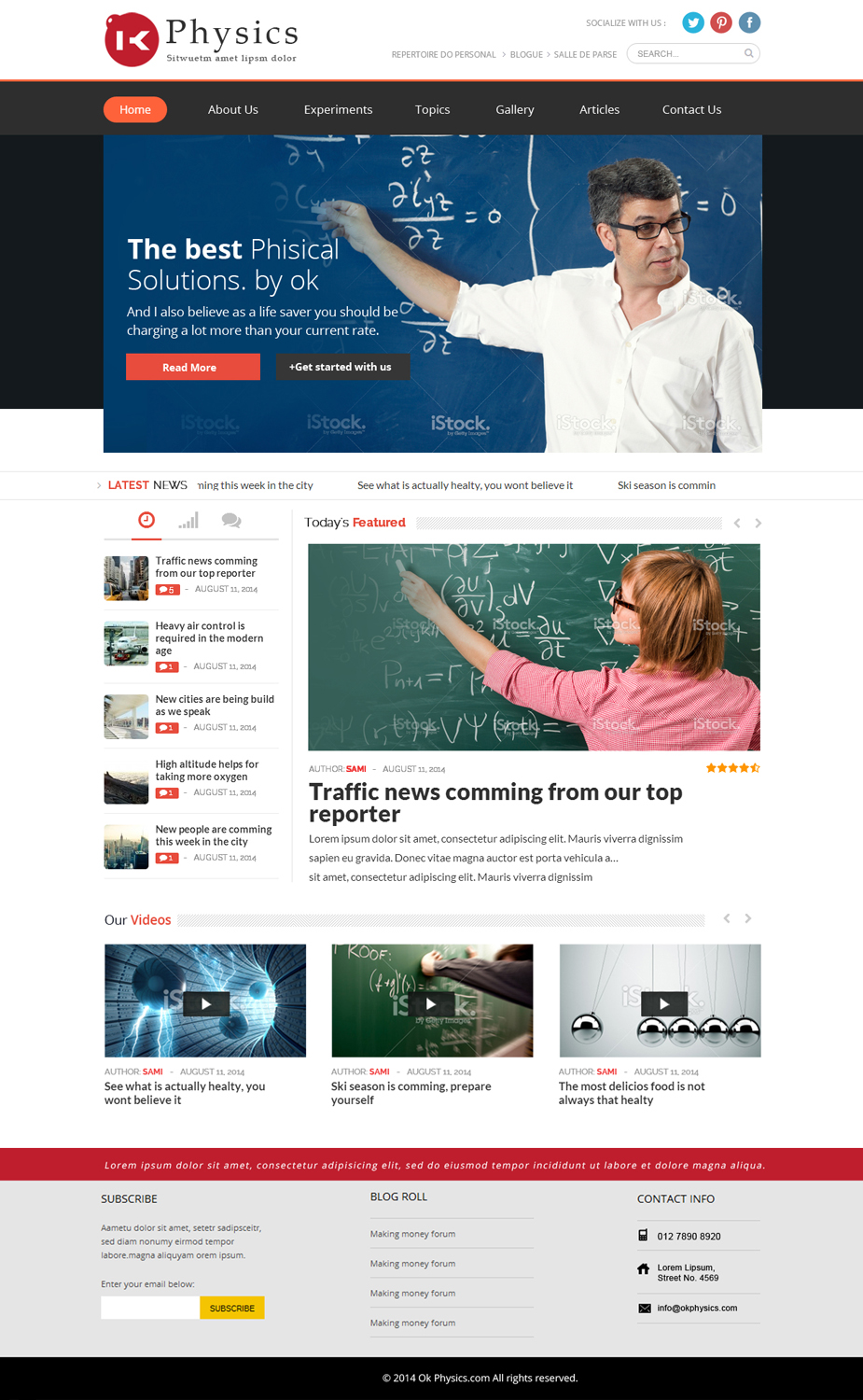Wordpress Design by OM for this project | Design #4455267