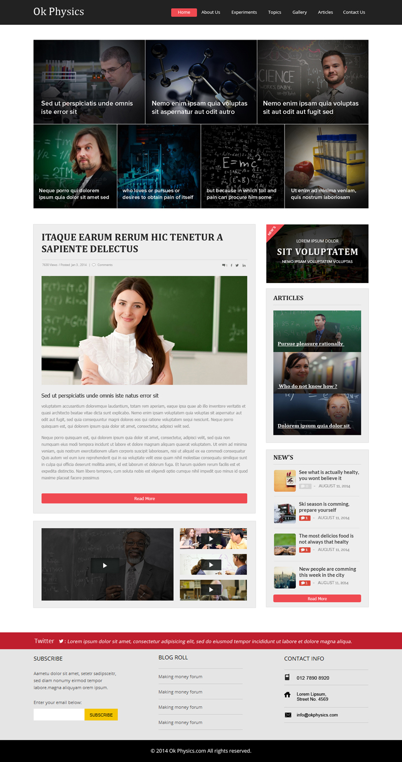 Wordpress Design by OM for this project | Design #4455277