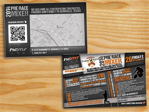 Kerrville Triathlon Festival Pre-Race Mixer Postcard | Postcard Design by alessandroevge