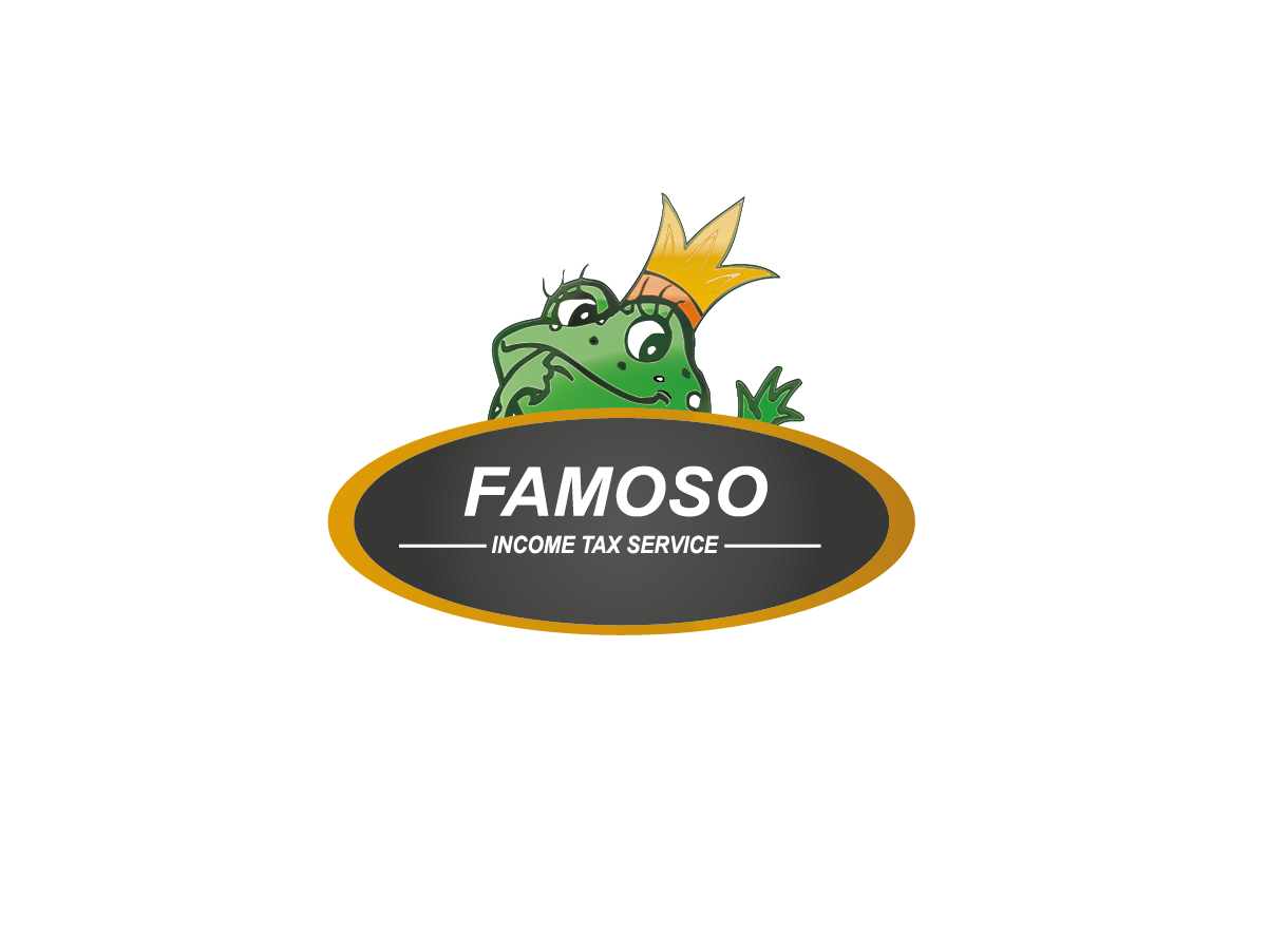 Logo Design by touqeer21 for famoso income tax service | Design #4461439