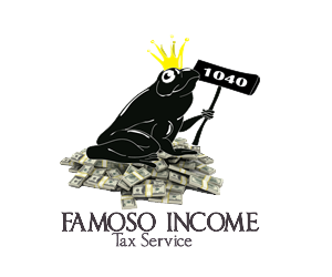 FAMOSO INCOME TAX SERVICE | Logo Design by Blumenfeld