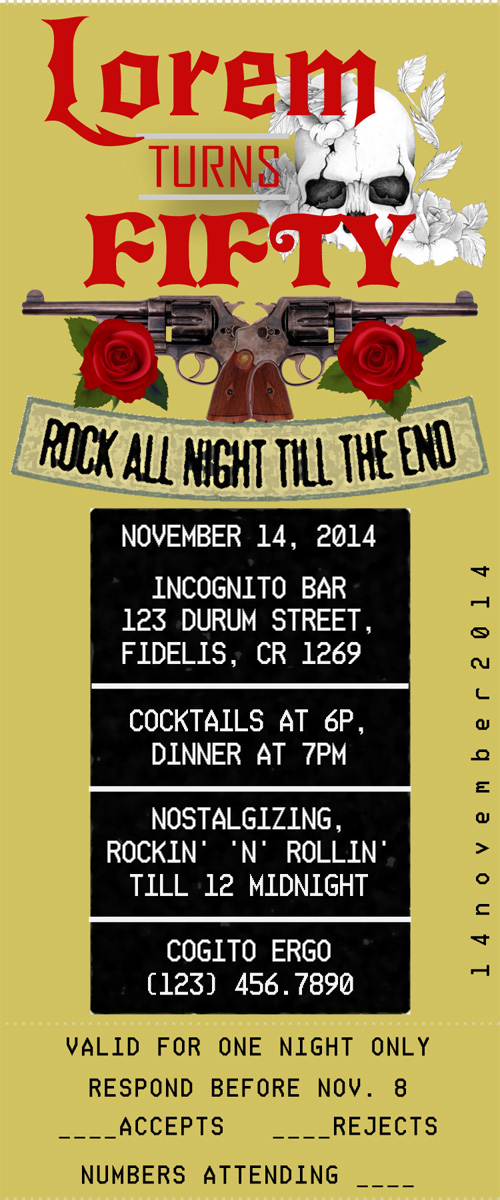 Invitation Design by Venus L. Penaflor for this project | Design #4502377