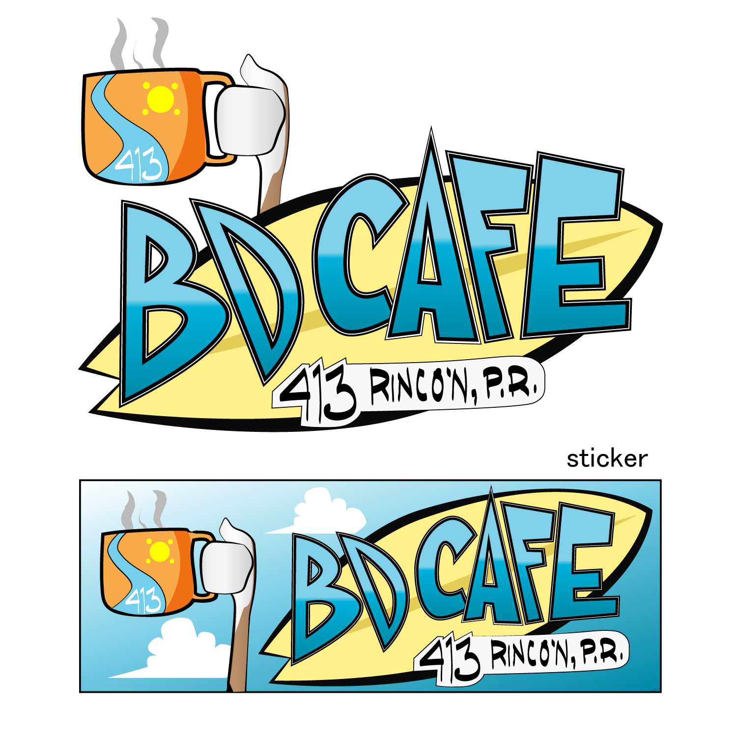 Logo Design by Jarneyoneil.com for bd cafe rincon | Design #4442914