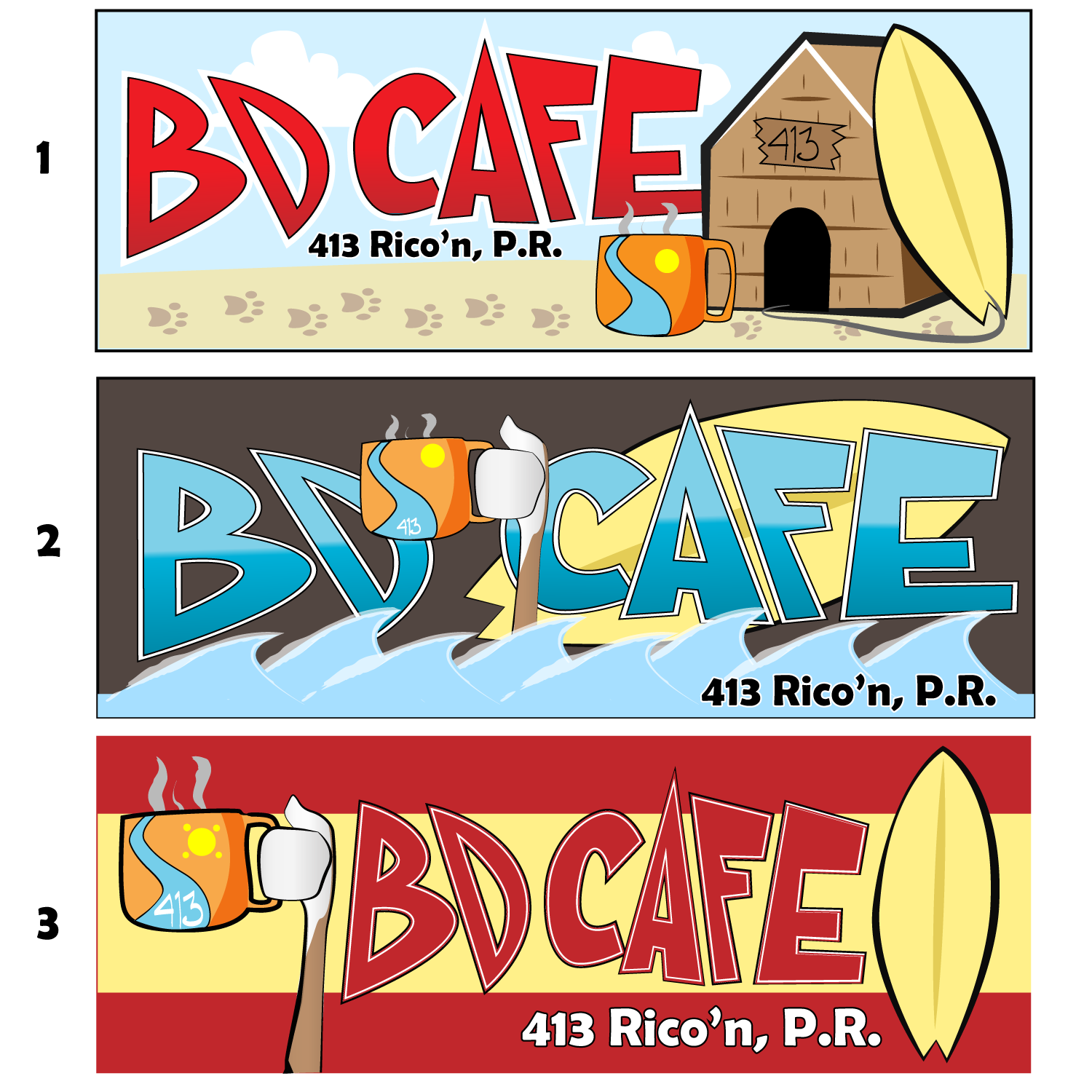 Logo Design by Jarneyoneil.com for bd cafe rincon | Design #4460618