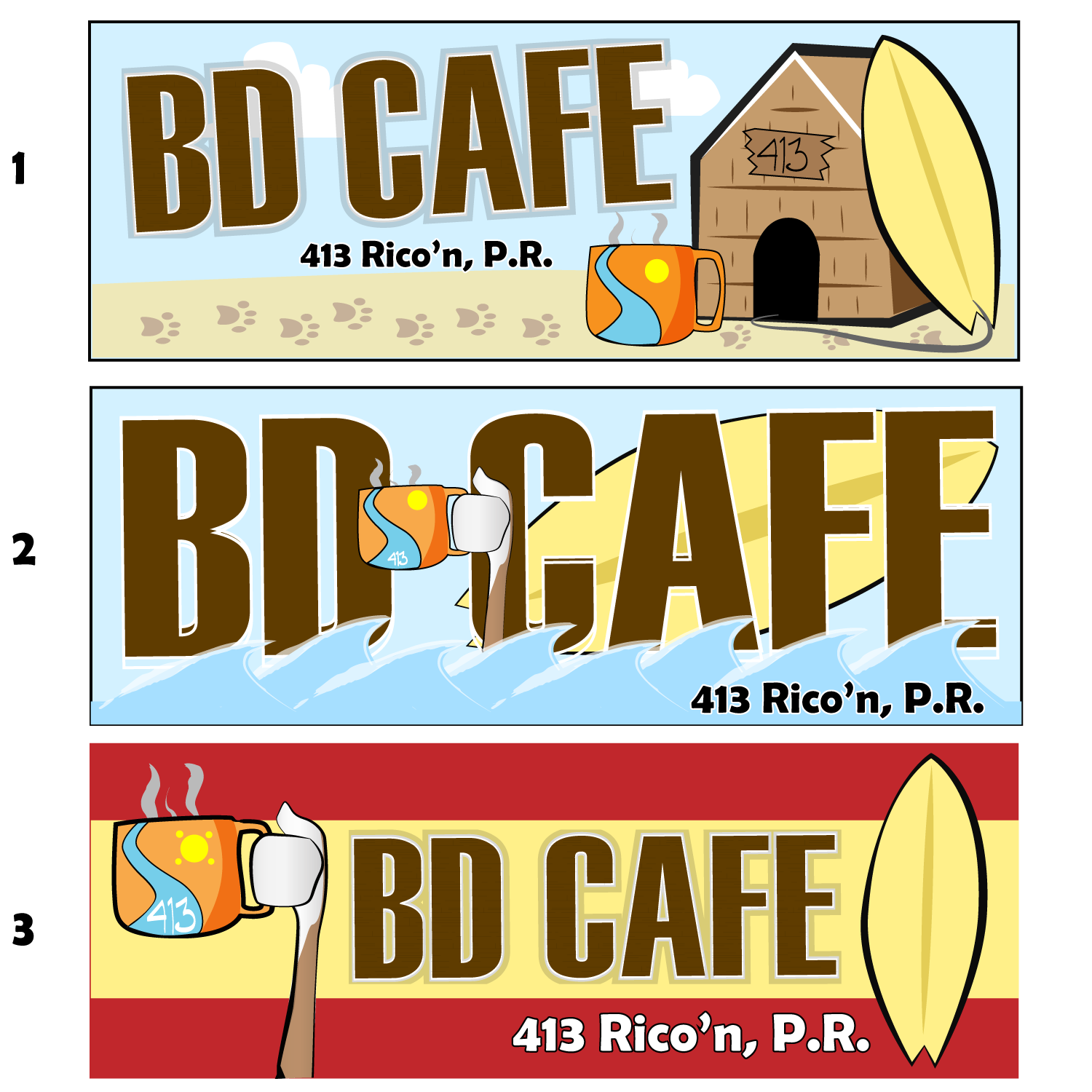 Logo Design by Jarneyoneil.com for bd cafe rincon | Design #4462096