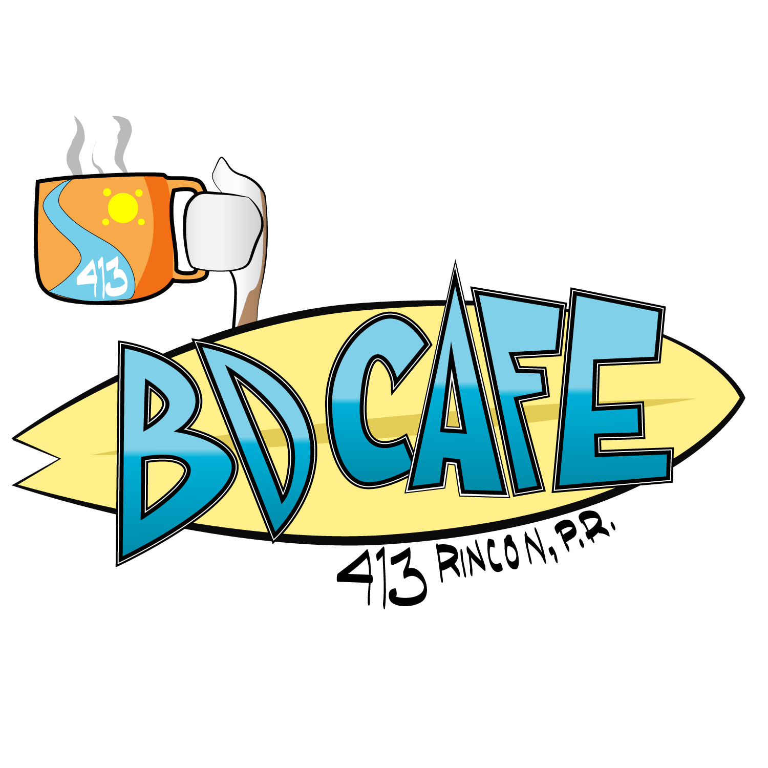Logo Design by Jarneyoneil.com for bd cafe rincon | Design #4467909