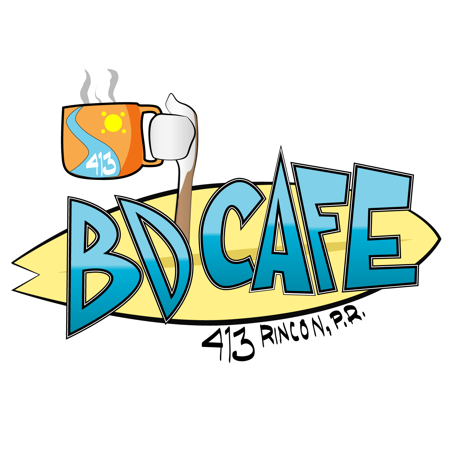 Logo Design by Jarneyoneil.com for bd cafe rincon | Design #4467934