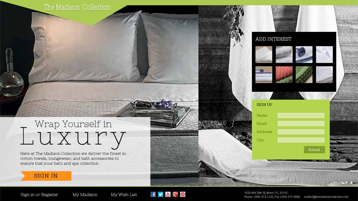 Diseño Web por sonaldesign para The Madison Collection | Diseño #4458432