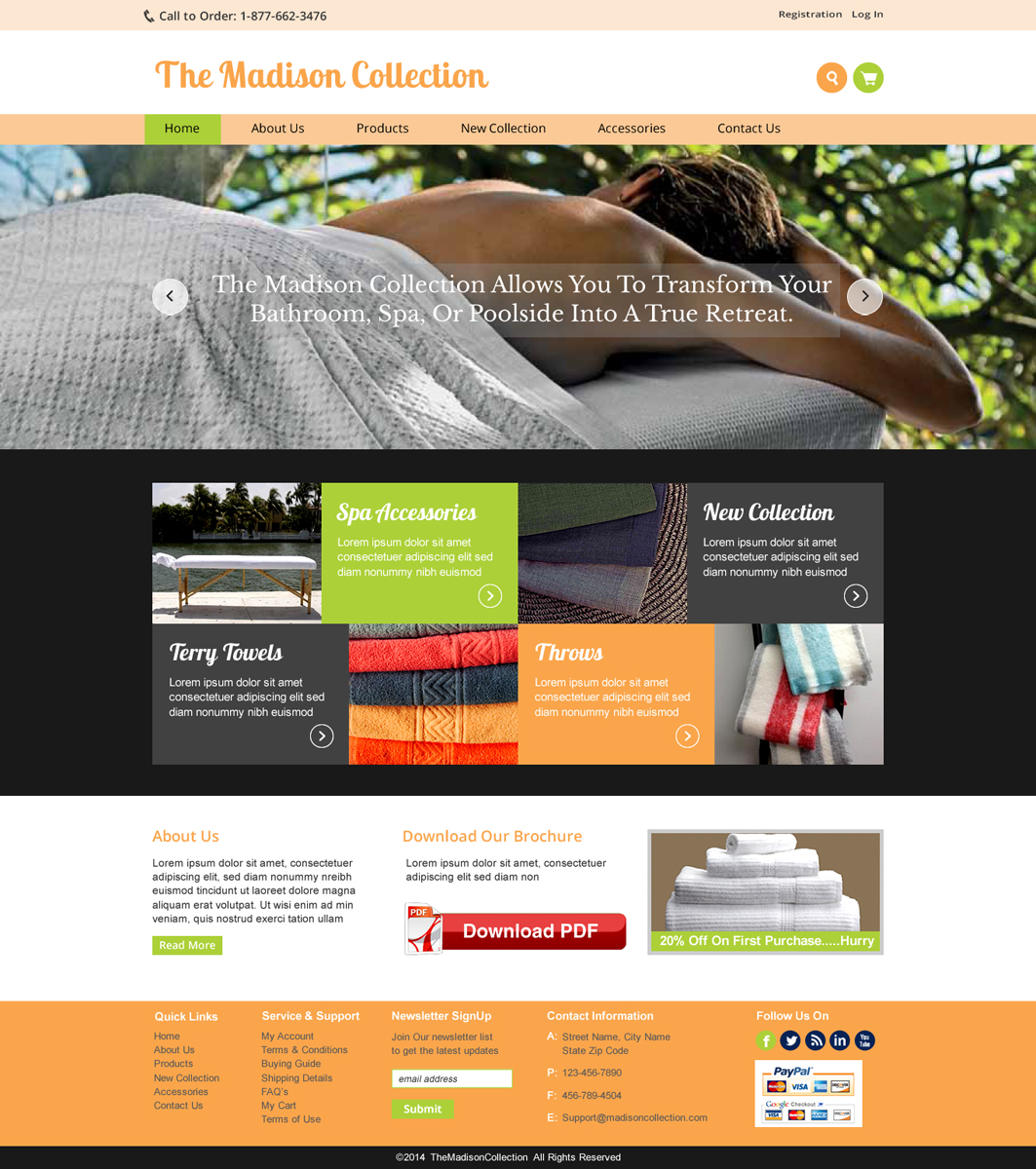 Web Design par harmi_199 pour The Madison Collection | Design #4454800