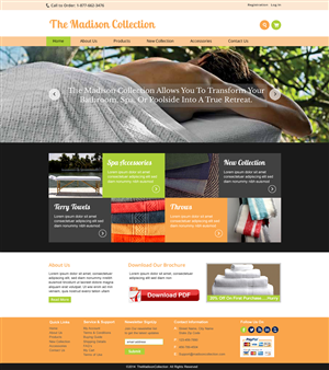Web Design by harmi_199 for The Madison Collection | Design: #4454800