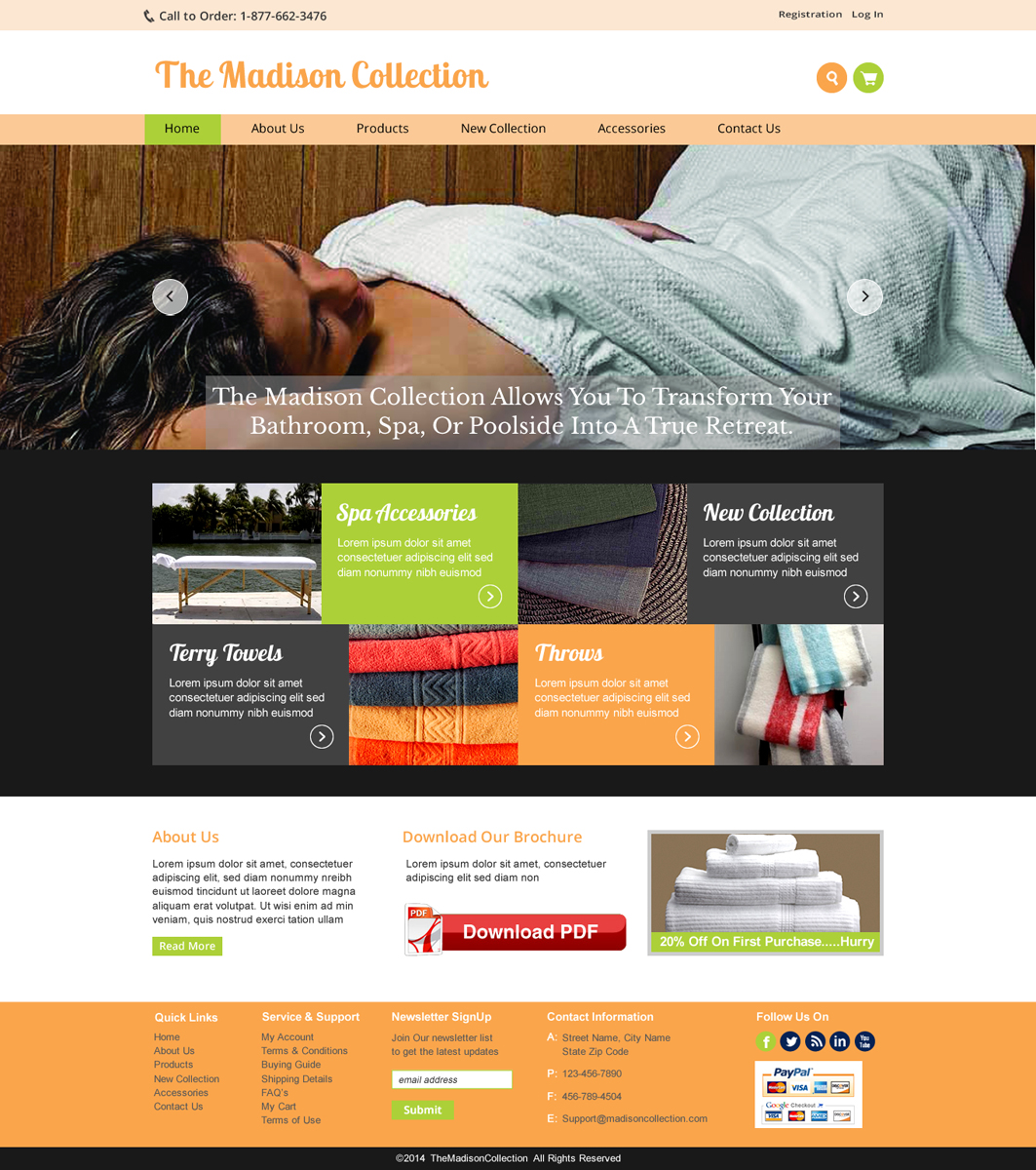 Web Design by harmi_199 for The Madison Collection | Design #4454806