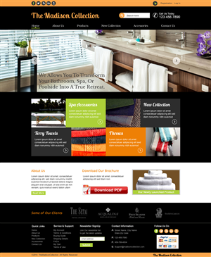 Web Design by harmi_199 for The Madison Collection | Design: #4455358