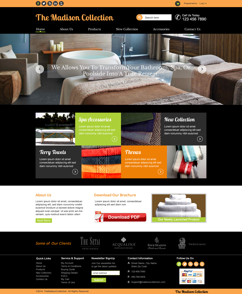 Web Design by harmi_199 for The Madison Collection | Design #4455361
