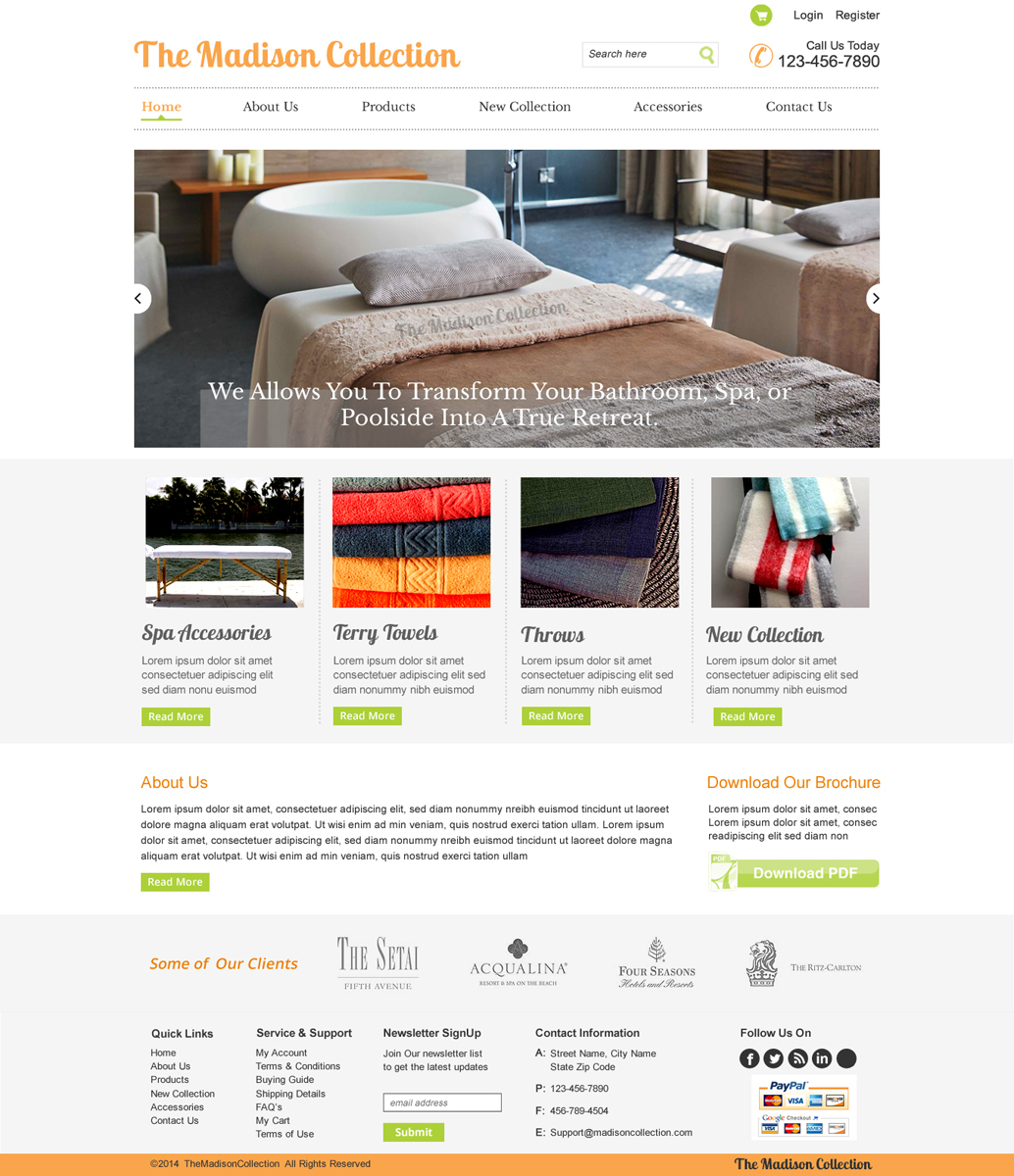 Web Design par harmi_199 pour The Madison Collection | Design #4480607