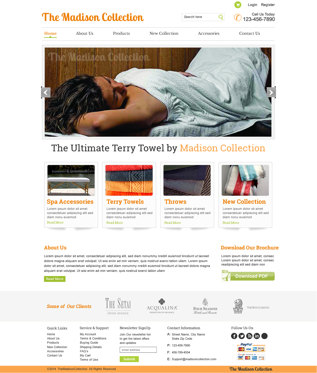 Web Design by harmi_199 for The Madison Collection | Design #4489763