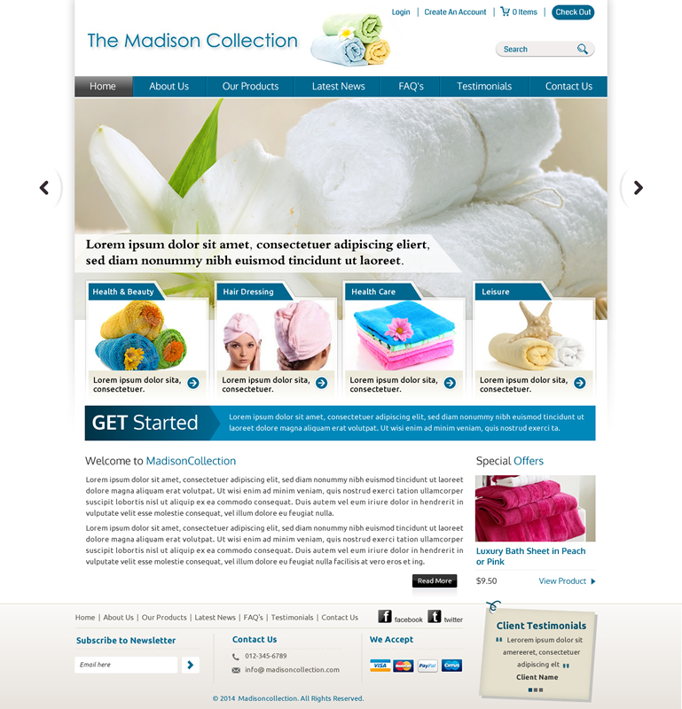 Web Design par Sbss pour The Madison Collection | Design #4442502