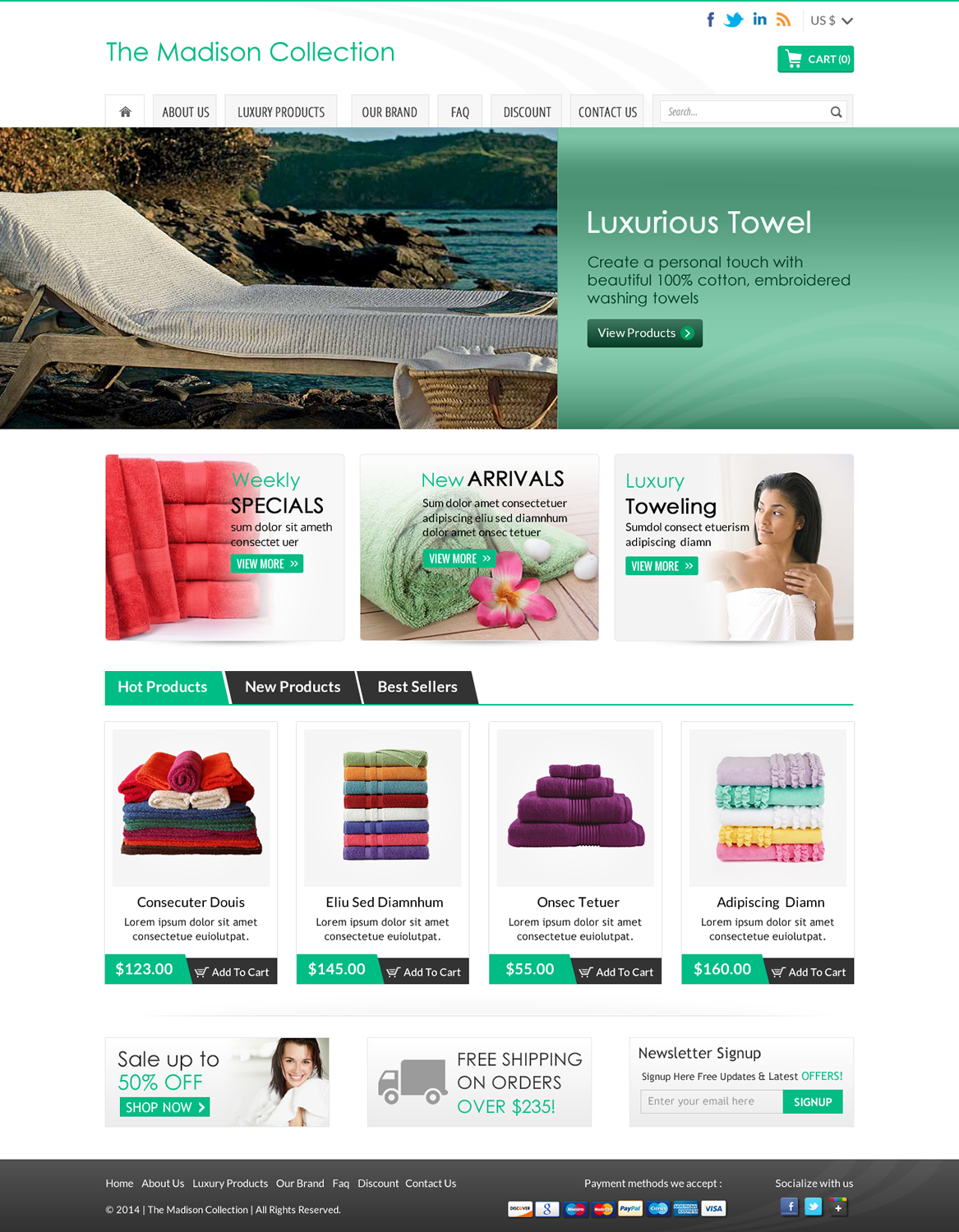 Web Design by Sbss for The Madison Collection | Design #4445791