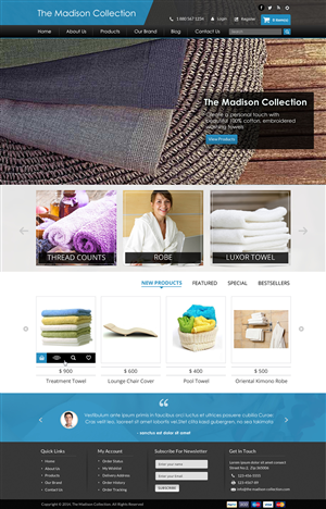 Web Design by Sbss for The Madison Collection | Design: #4445813
