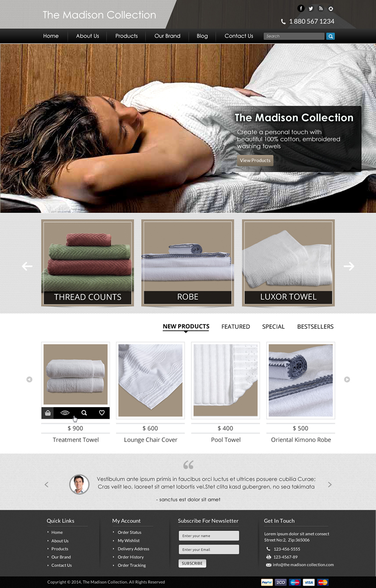 Web Design by Sbss for The Madison Collection | Design #4449542