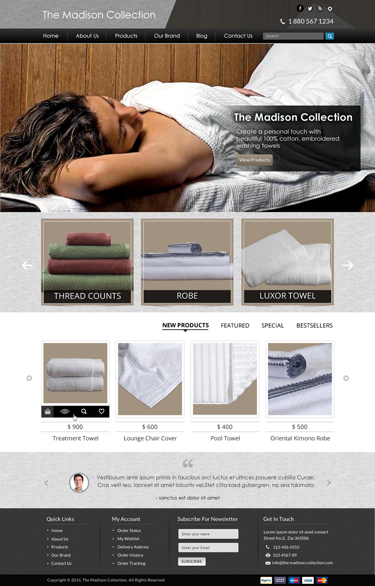 Web Design by Sbss for The Madison Collection | Design #4449544