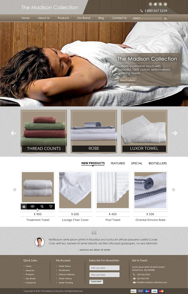 Web Design par Sbss pour The Madison Collection | Design #4449547