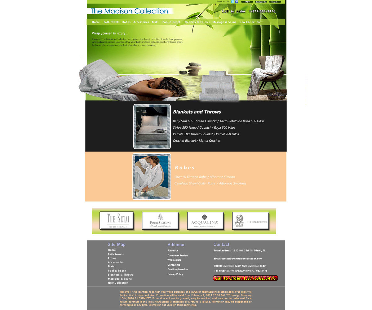 Web Design by bluewindwork for The Madison Collection | Design #4490654