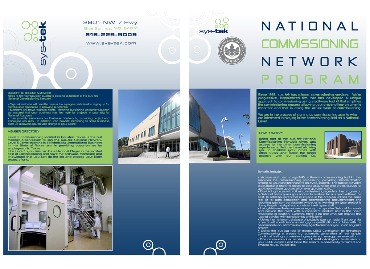 Design de Brochure par CHW design pour sys-tek | Design #198935