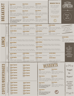 Menu Design by schk for this project | Design: #4467746