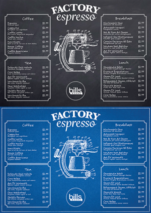Menu Design by Merrill Photo Design