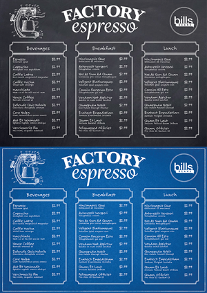 Menu Design by Merrill Photo Design for this project | Design: #4465798