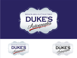 Logo Design by Blueberry for Duke's Autographs | Design #1271312