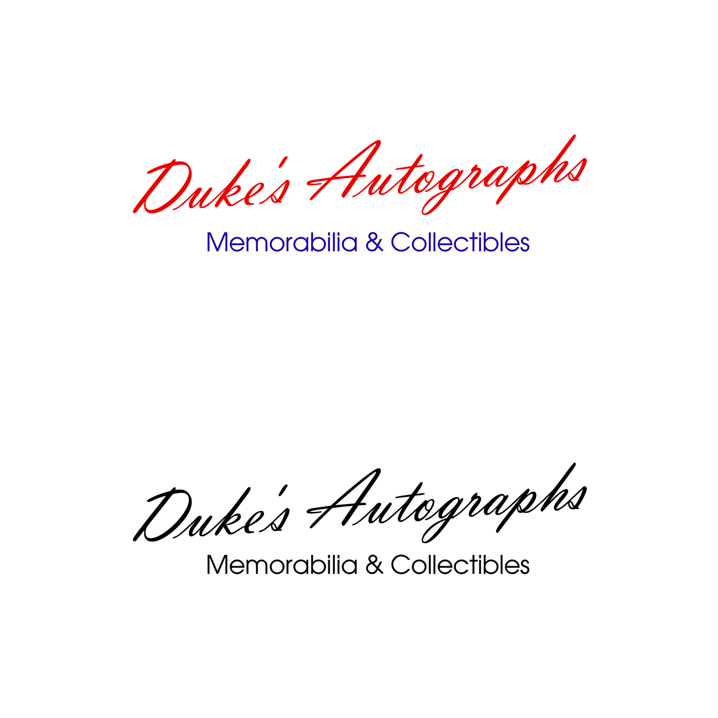 Logo Design by Jason Vantran for Duke's Autographs | Design #1271021