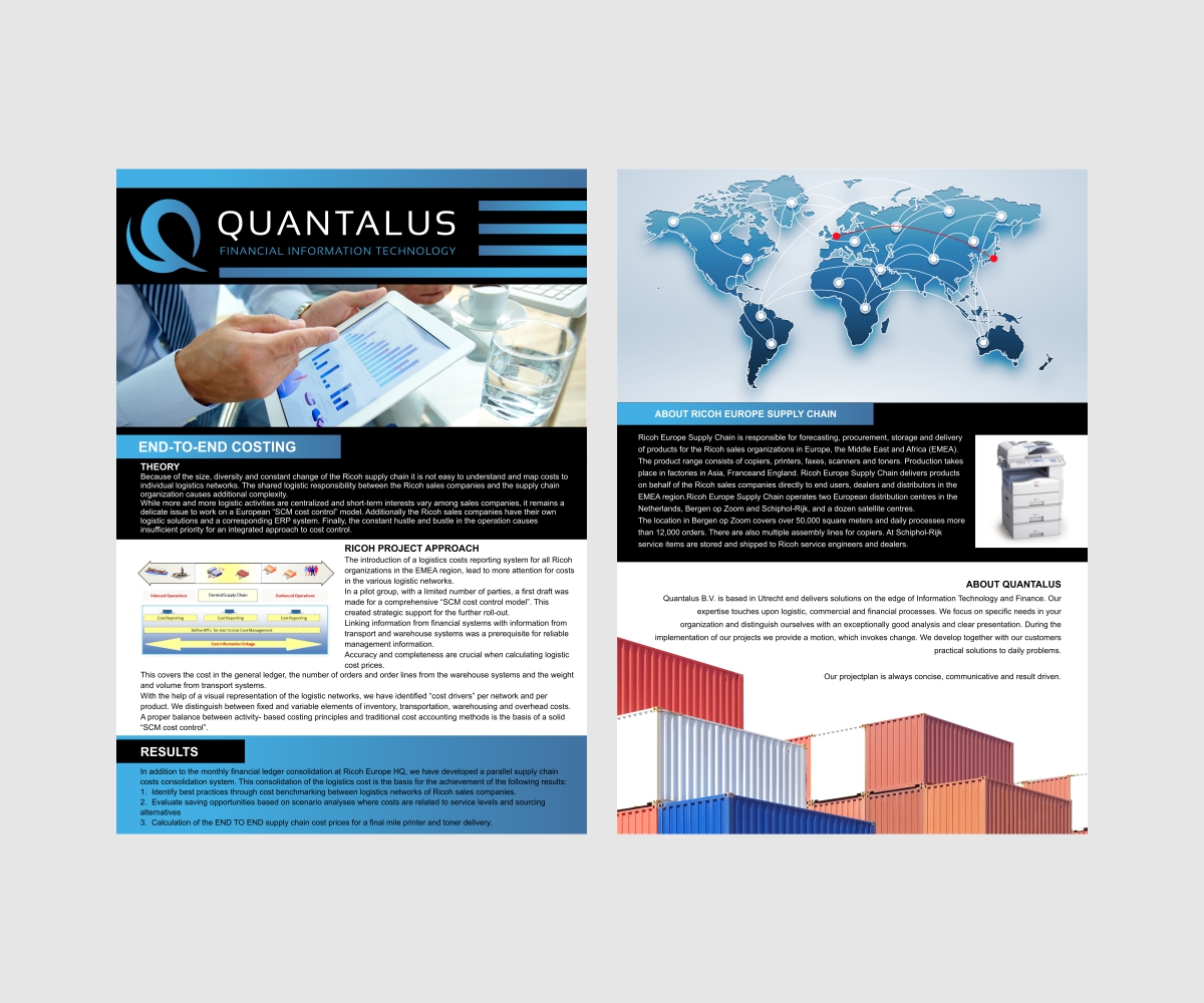 Brochure Design by andi12345678 for Quantalus B.V. | Design #4481593