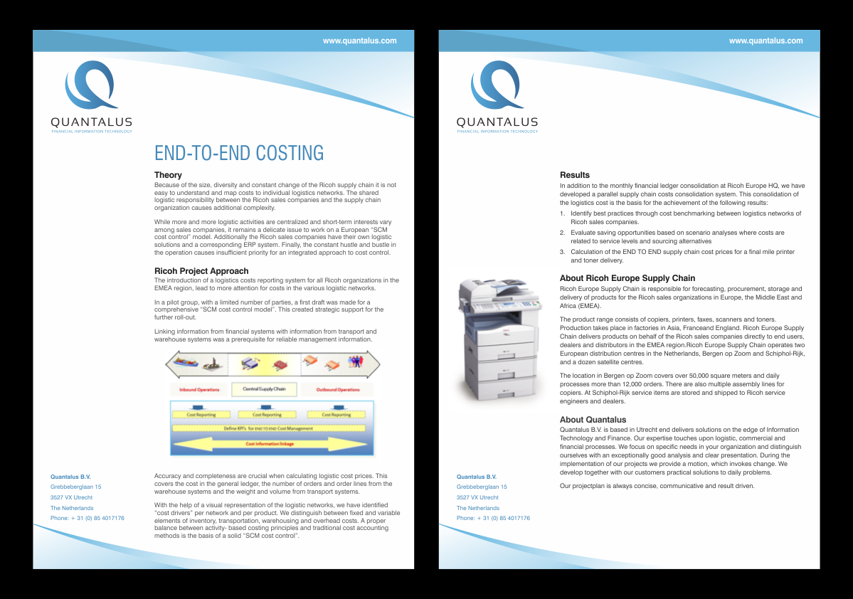 Brochure Design by nng for Quantalus B.V. | Design #4497250