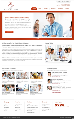 Diseño Wordpress por pb para Bird on Fire Pty Ltd | Diseño: #1272747