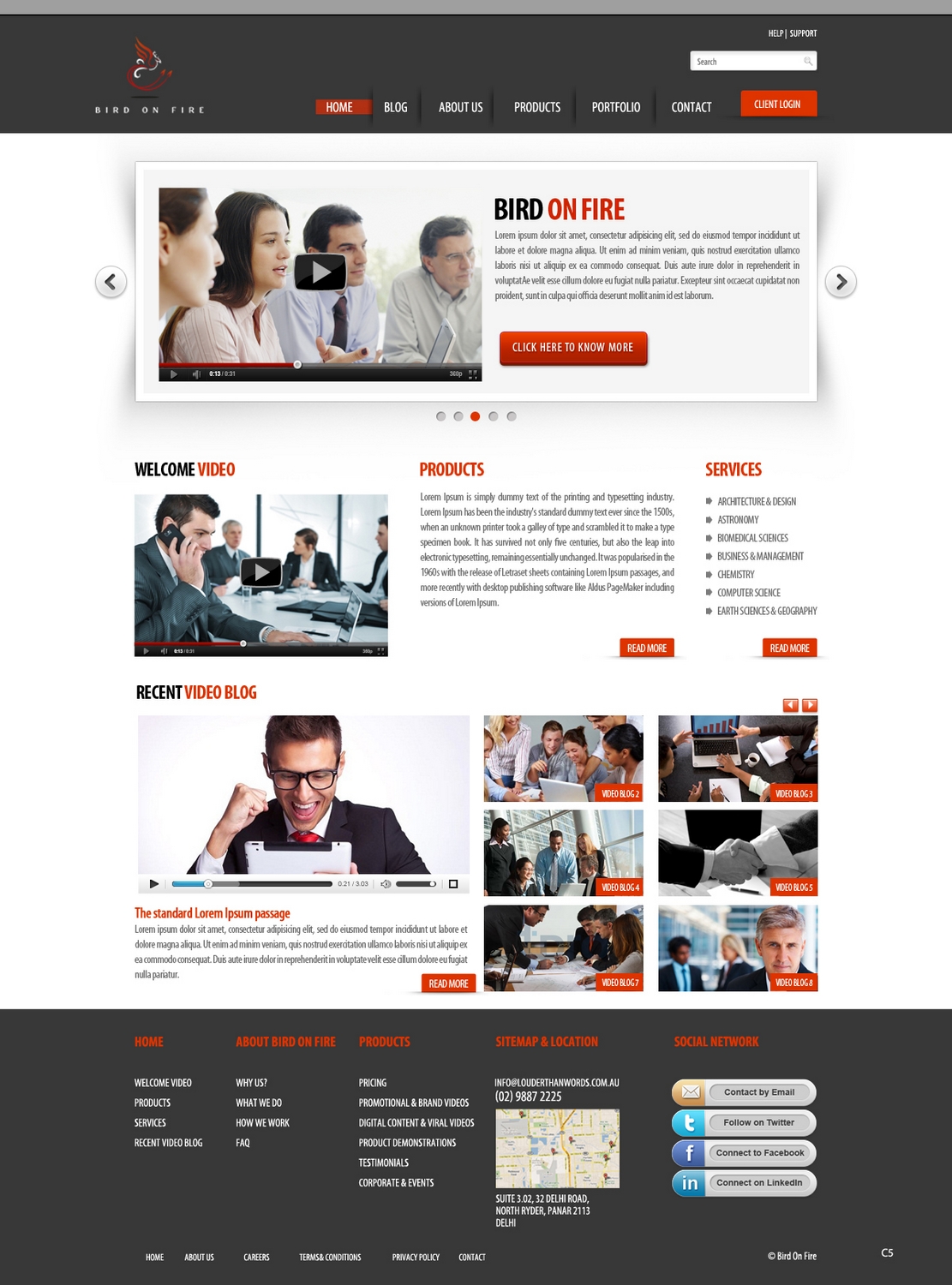 Diseño Wordpress por pb para Bird on Fire Pty Ltd | Diseño #1275512