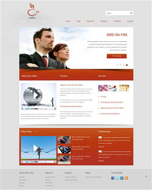 Diseño Wordpress por pb para Bird on Fire Pty Ltd | Diseño: #1275513