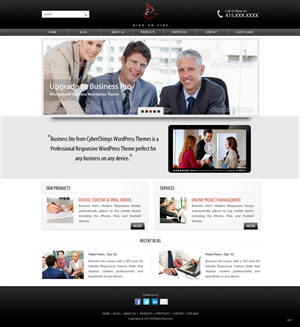 Diseño Wordpress por pb para Bird on Fire Pty Ltd | Diseño: #1275535