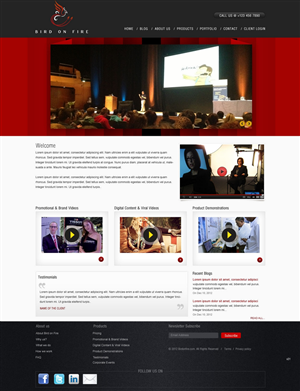 Diseño Wordpress por pb para Bird on Fire Pty Ltd | Diseño: #1282072