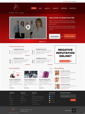 Diseño Wordpress por pb para Bird on Fire Pty Ltd | Diseño: #1282073