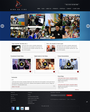 Diseño Wordpress por pb para Bird on Fire Pty Ltd | Diseño: #1284632