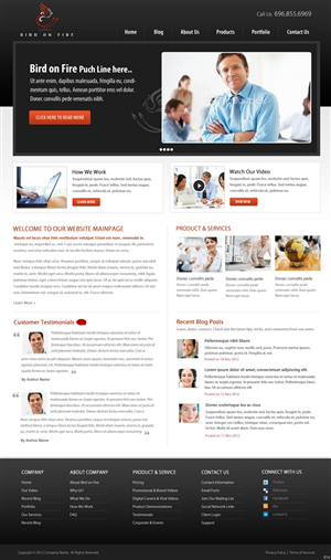 Diseño Wordpress por pb para Bird on Fire Pty Ltd | Diseño: #1284692