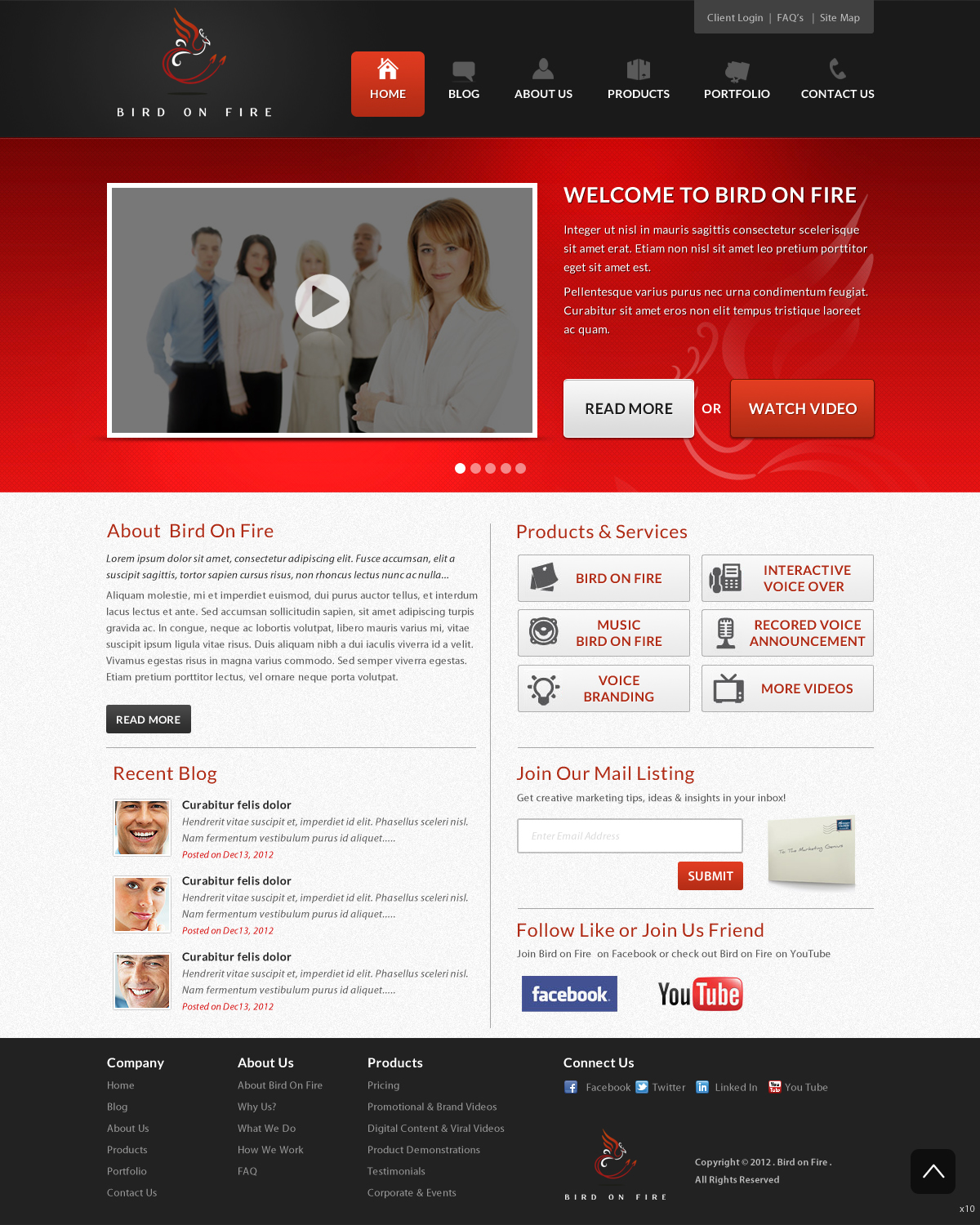 Diseño Wordpress por pb para Bird on Fire Pty Ltd | Diseño #1287632