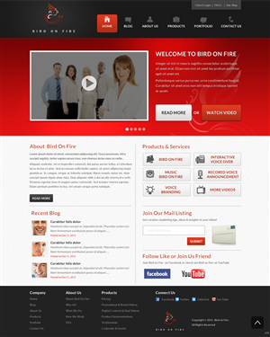 Diseño Wordpress por pb para Bird on Fire Pty Ltd | Diseño: #1287632
