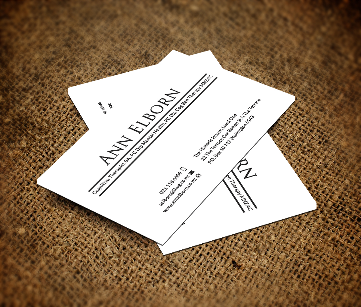 Business Card Design by Sarah Haroon for this project | Design #4439016