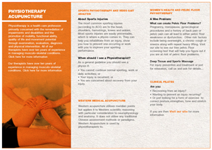 Diseño de Brochure por A.D.S para Milford Physiotherapy | Diseño: #4557739
