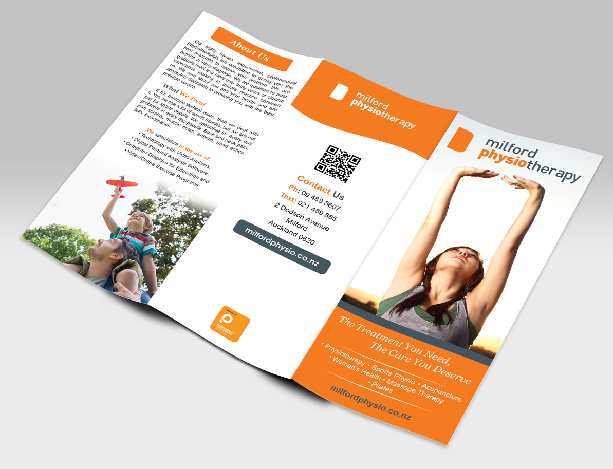 Diseño de Brochure por Adylhere para Milford Physiotherapy | Diseño: #4497227