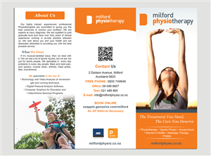 Diseño de Brochure por Adylhere para Milford Physiotherapy | Diseño: #4763382