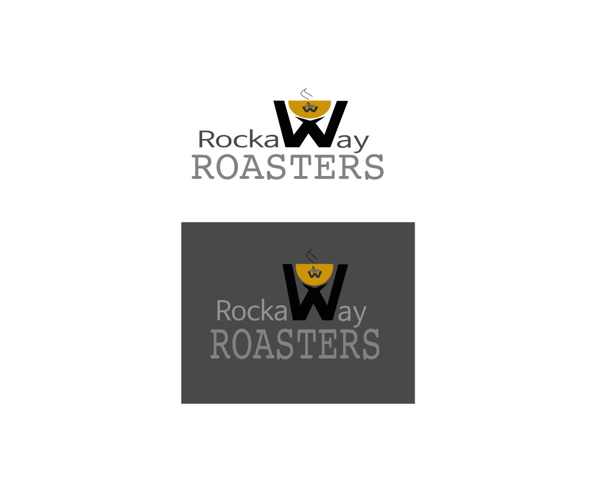 Coffee Shop Logo Design for Rockaway Roasters by mindmagic Design